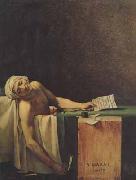 Jacques-Louis David The death of marat (mk02) Spain oil painting artist